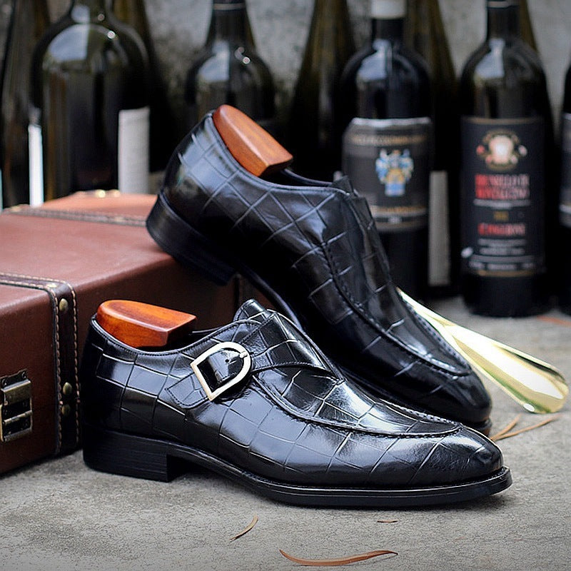 Scarpe basse da uomo classiche in pelle, da sera formali, mocassini da uomo - ModaTutto