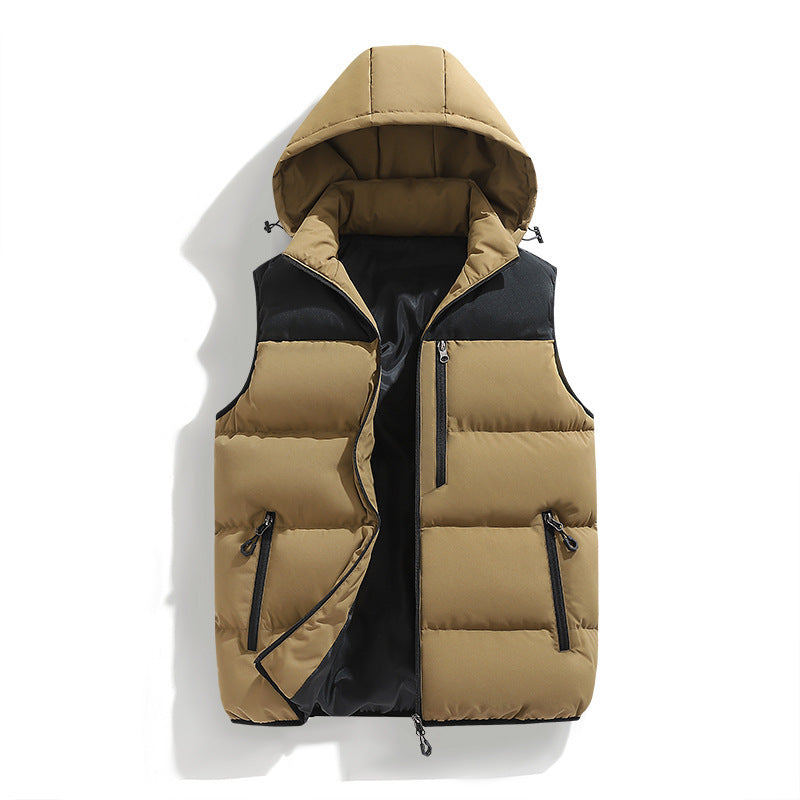 Gilet termico con cappuccio impermeabile multitasche - ModaTutto