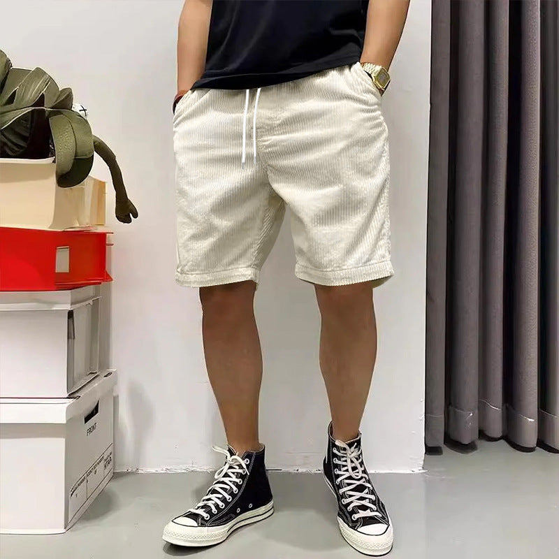 Pantaloncini estivi da uomo in velluto