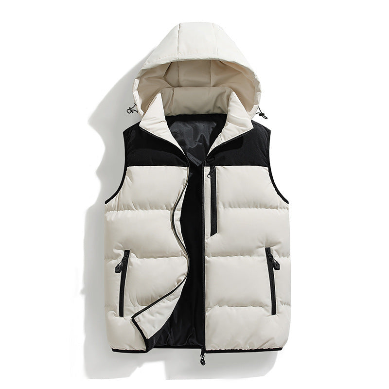 Gilet termico con cappuccio impermeabile multitasche - ModaTutto