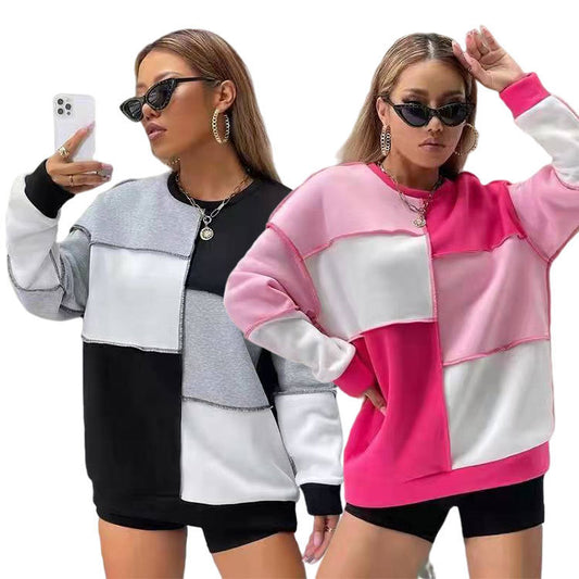 Maglione da donna con colori coordinati, top sportivo - ModaTutto